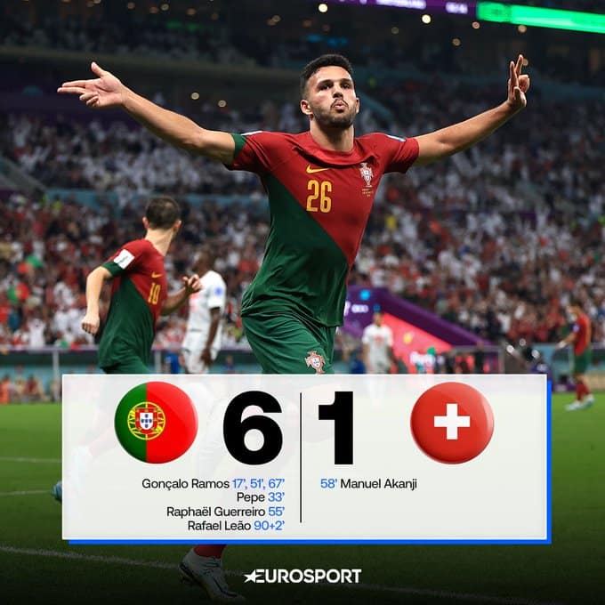 VIDEO Portugal 6-1 Switzerland World Cup 2022 Highlights