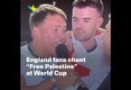 England fan yells 'Free Palestine!' on Israeli live TV, reporter is dumbfounded