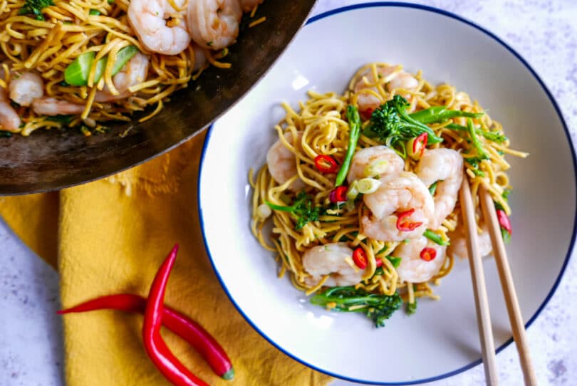 Super-fast prawn noodles Recipe