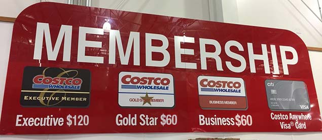 Check Costco membership Costs and the difference between each type of membership