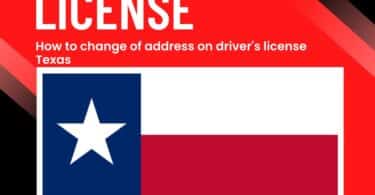 How to change the address on my driver's license Texas