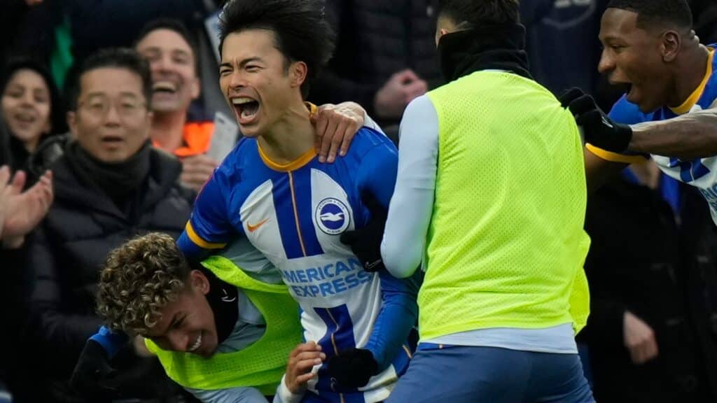 Brighton 2-1 Liverpool: Kaoru Mitoma scores last-gasp winner to send Reds crashing out of FA Cup