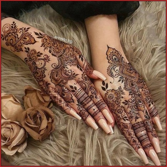 Back Hand Mehndi Design - Rose Bush - Simple Henna Tutorial - YouTube