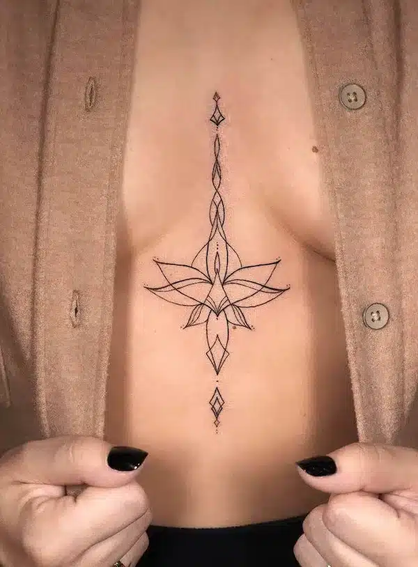 What You Should Know About Sternum Tattoos  Self Tattoo