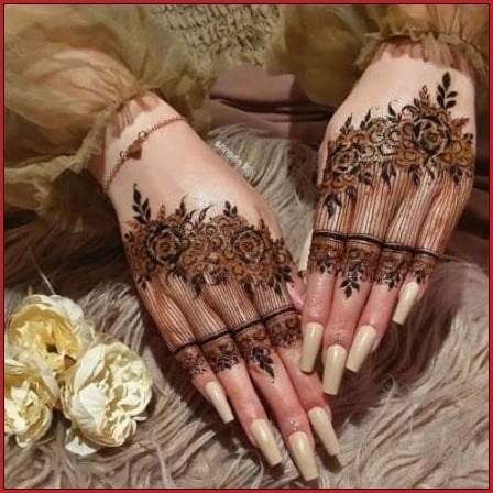 Rose Mehndi Design - 525+ Modern Back Hand Mehndi Design | Best Quality