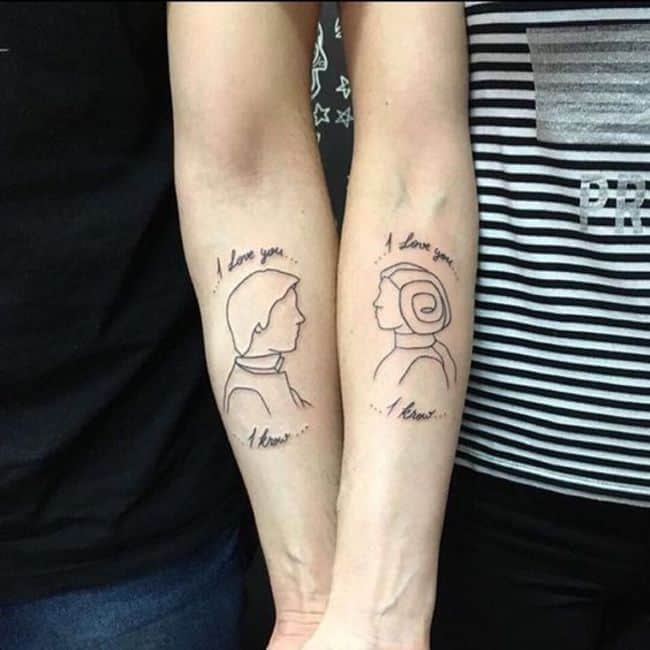 A Message of Love Couple Tattoo Design  Meaningful Couple Tattoos   Meaningful Tattoos  Crayon