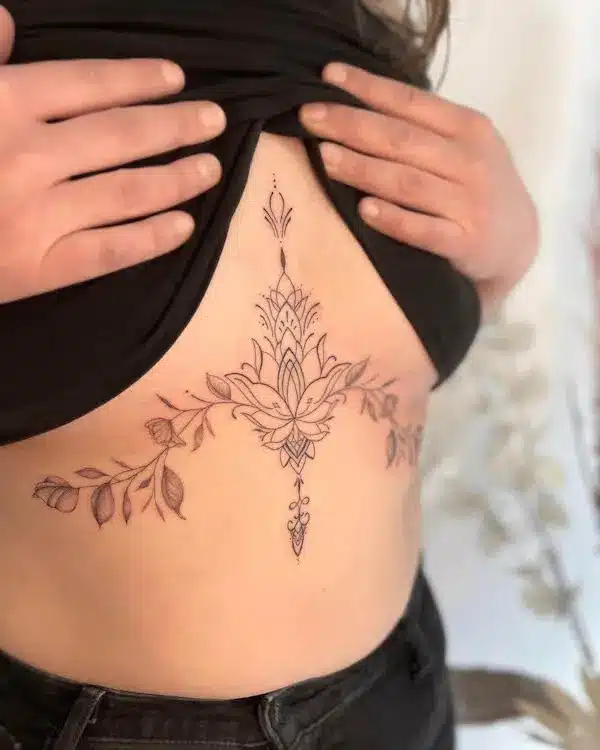 100 Sternum  Underboob Tattoo Ideas and Designs in 2023