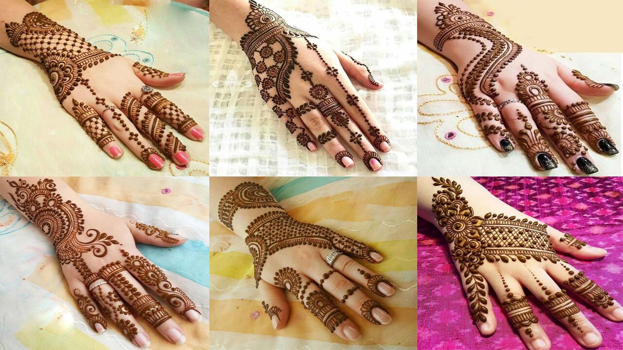 Back hand Arabic mehndi designs-mehandi ka design-simple mehendi design -  YouTube