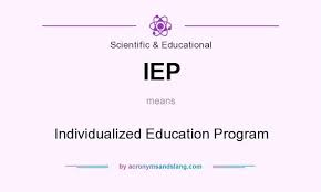 IEP Meaning - What does 'IEP' means?