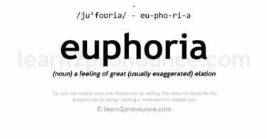 Euphoria Meaning - What does 'Euphoria' means?