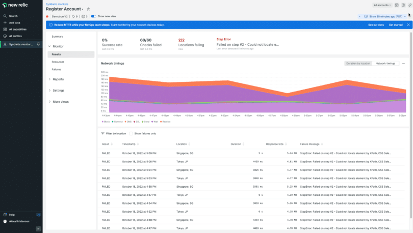 How to get Synthetics Monitoring to work in new Relic?