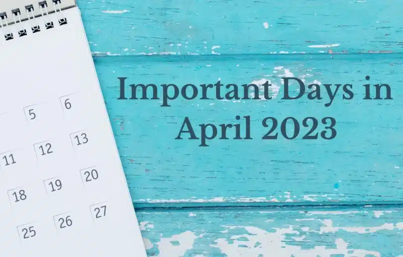 Important Days in April 2023: International / National Days