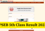 PSEB 5th Class Result 2023.