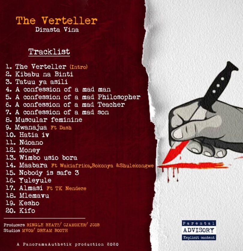 Dizasta Vina - The Verteller Full Album MP3 DOWNLOAD