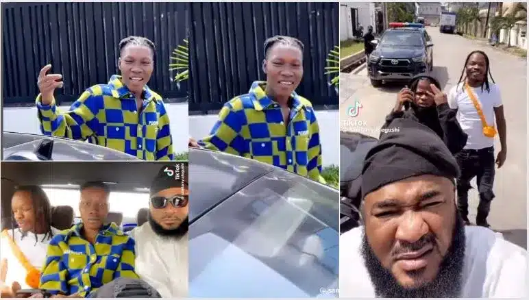 Naira Marley, Sam Larry, and Zinoleesky Make First Public Appearance Since Mohbad's Death