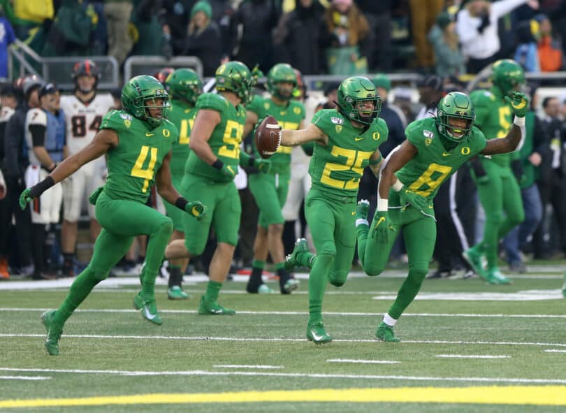 Oregon Triumphs Over Oregon State 31-7