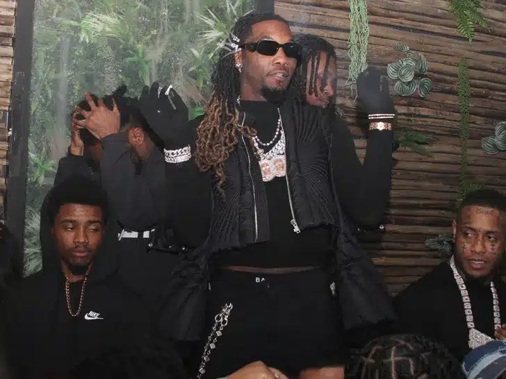 Offset Rings in 32nd Birthday in Miami Without Cardi B