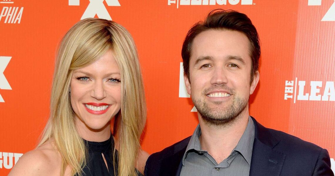 Rob McElhenney Wife Meet Kaitlin Olson Laughing Alongside McElhenney