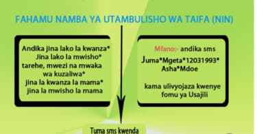 Jinsi ya Kuangalia Namba ya NIDA Online