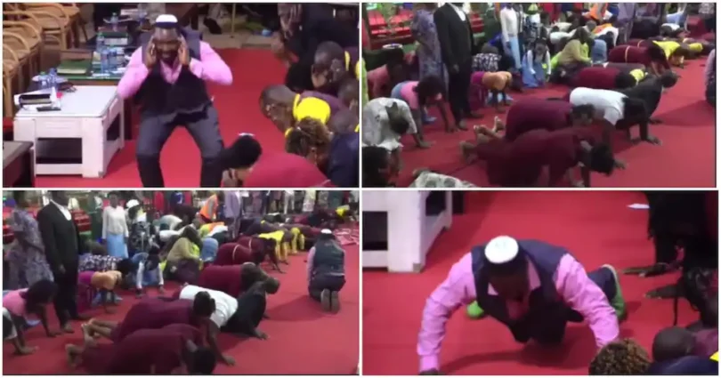 Pastor Ng'ang'a Turns Church Service into a Fitness Session