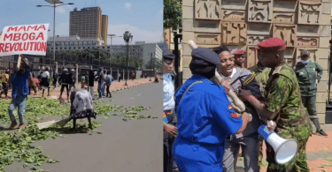 Eric Omondi Arrested During Mama Mboga Protest Outside Parliament