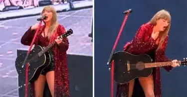 Taylor Swift Swallows Bug During London Eras Concert