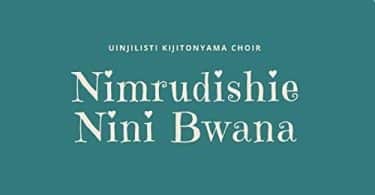 AUDIO Kijitonyama Uinjilisti Choir - Nimrudishie Nini Bwana MP3 DOWNLOAD